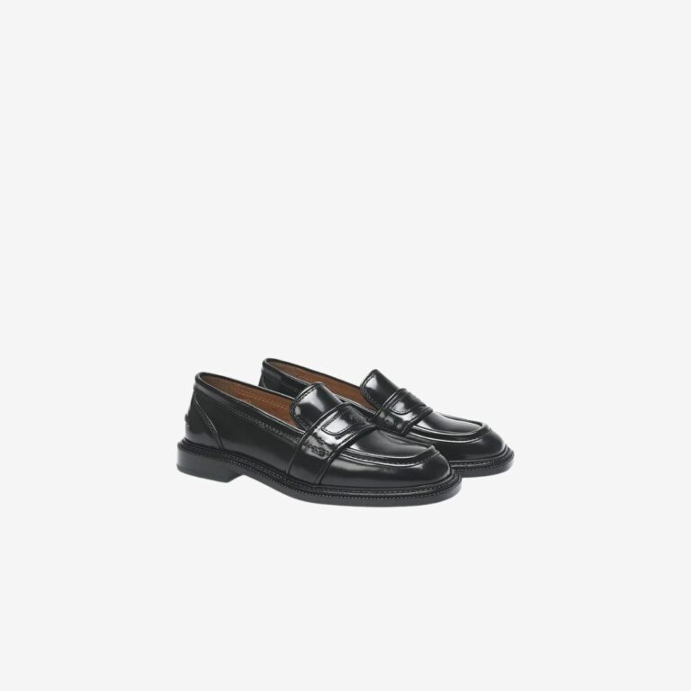 Giày loafers da