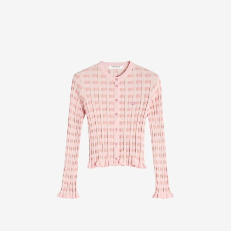 Áo cardigan kẻ ô