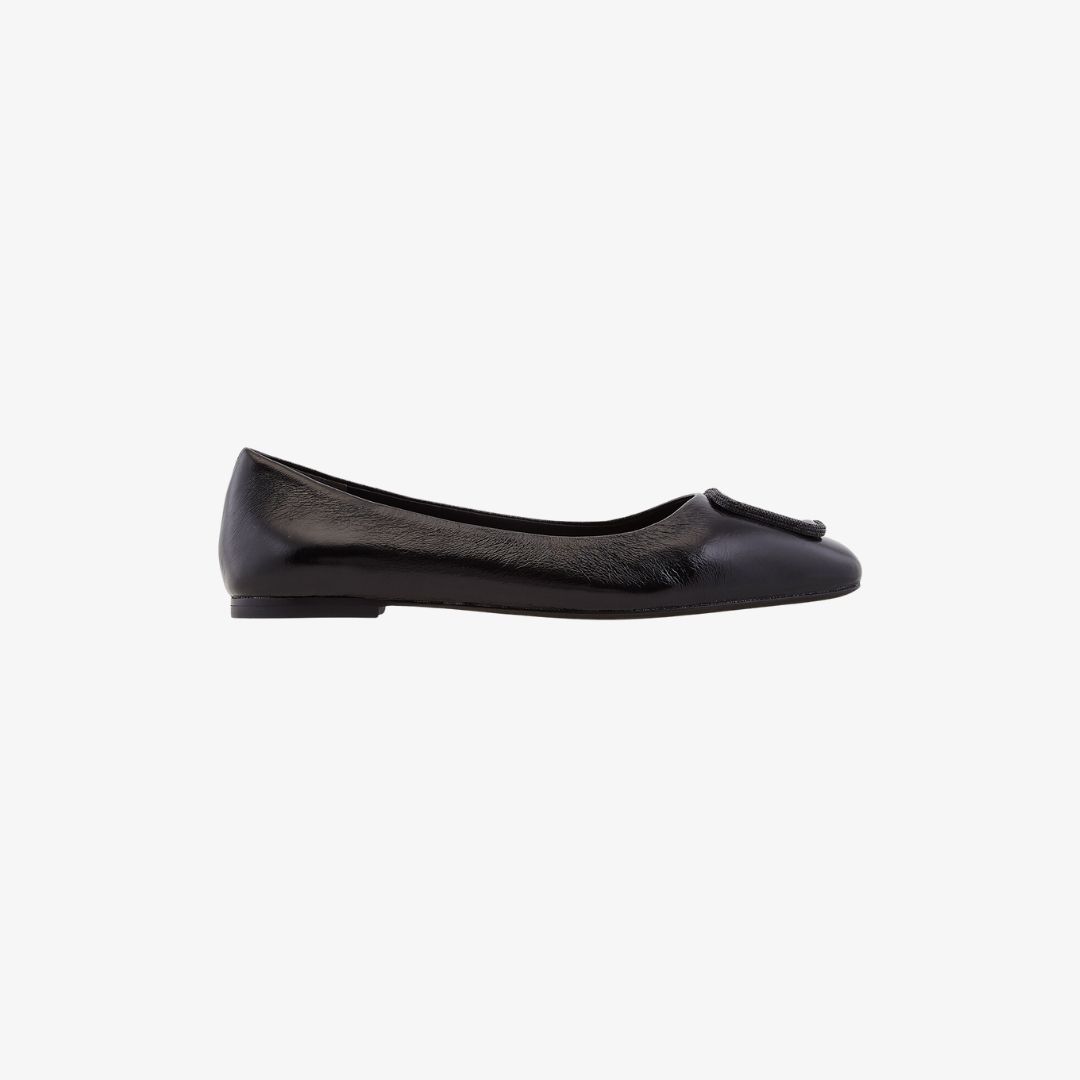 Annual Sale Hè 2025 57 Giày Triangle Pointed Flat C Width black