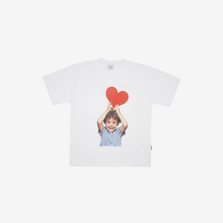 Áo thun tay ngắn họa tiết baby face heart boy