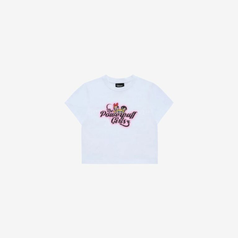 Áo thun crop top Gradient Curlylogo