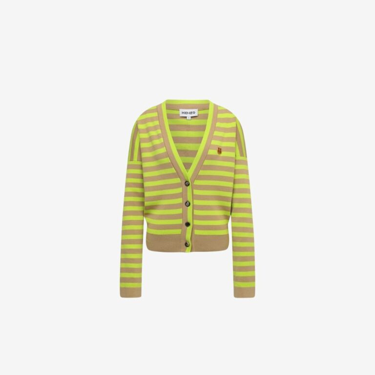 Áo cardigan cổ V striped