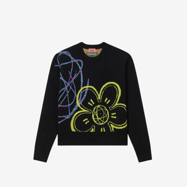 Áo len cotton pha len wool Kenzo x Futura 2000