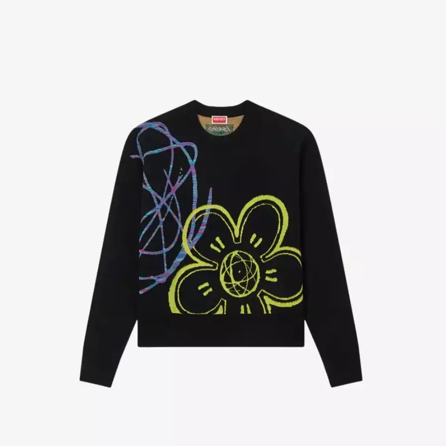 Bộ sưu tập KENZO x Futura 2000 24 Áo len cotton pha len wool Kenzo x Futura 2000