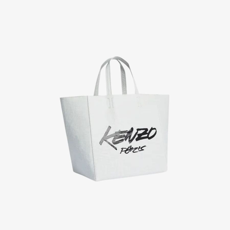 Bộ sưu tập KENZO x Futura 2000 29 Túi tote nhỏ bằng da Paper Kenzo x Futura 2000