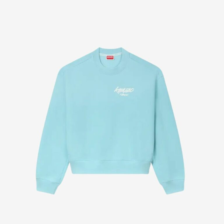 Áo sweatshirt cotton dáng kén oversized Kenzo x Futura 2000