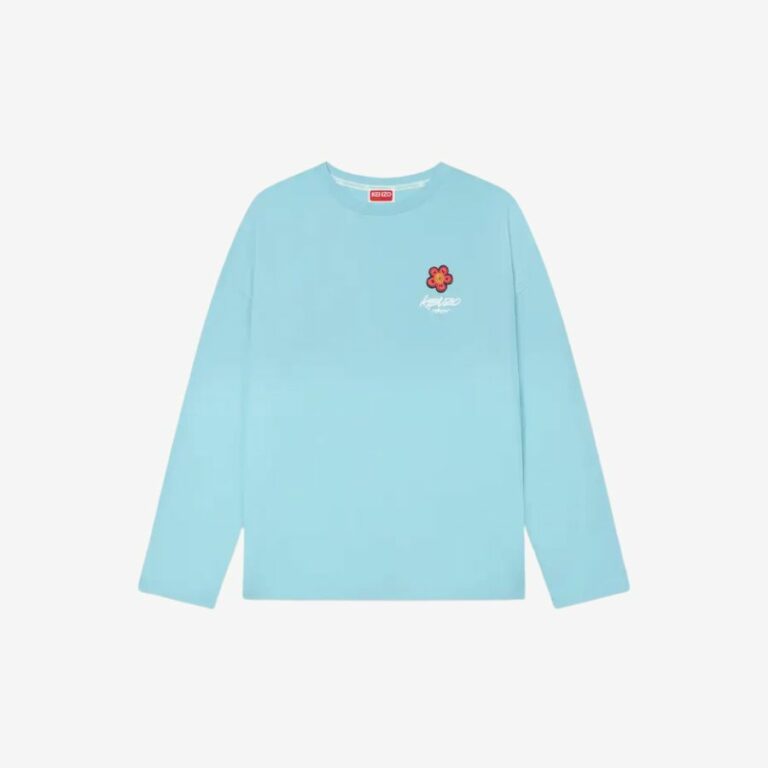 Áo thun tay dài cotton loose fit Kenzo x Futura 2000
