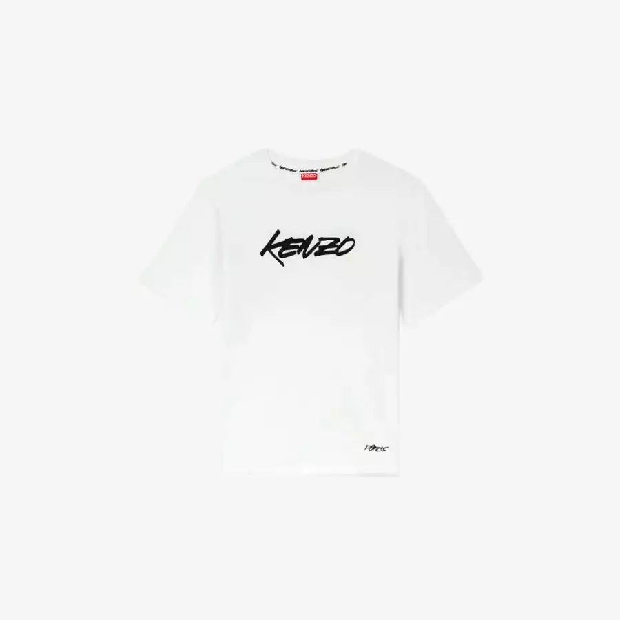 Áo thun cotton Kenzo x Futura 2000