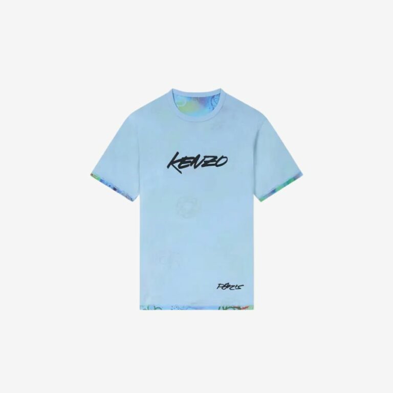 Áo thun hai mặt bằng cotton Kenzo x Futura 2000