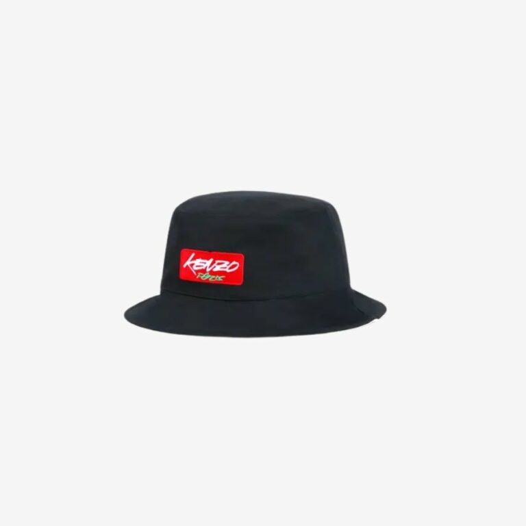 Mũ bucket cotton thêu họa tiết hai mặt Kenzo x Futura 2000