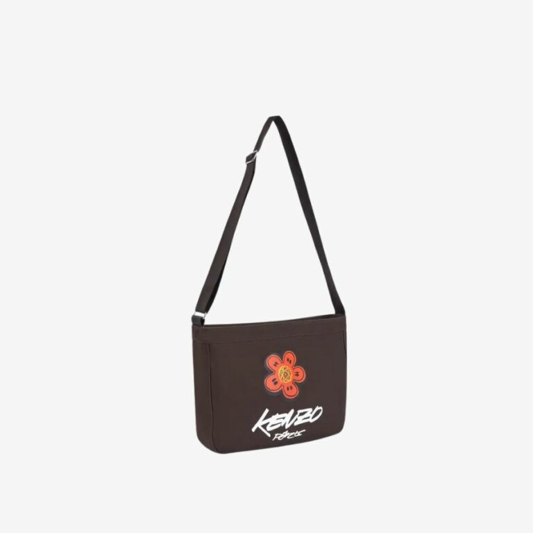 Túi đeo chéo cỡ lớn vải canvas Utility Kenzo x Futura 2000