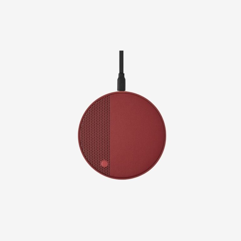 Loa & sạc không dây Oslo Energy Dark Red