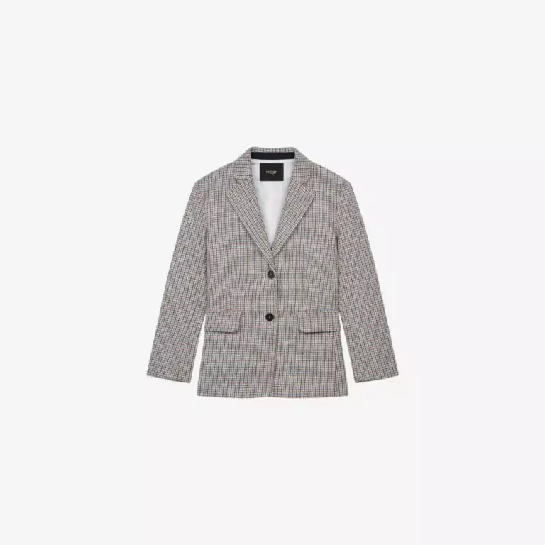 Áo khoác vest họa tiết kẻ sọc
