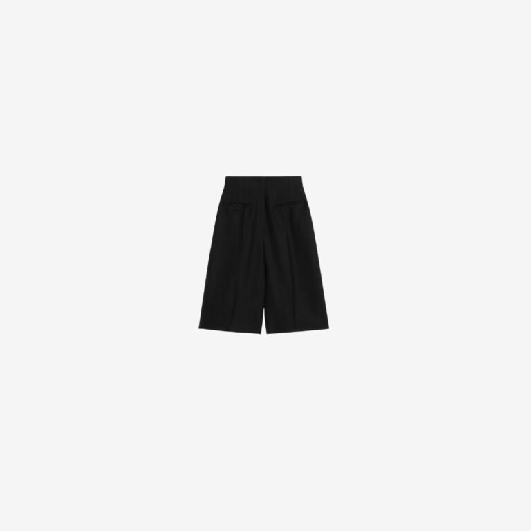 Quần culottes Jacquard màu đen