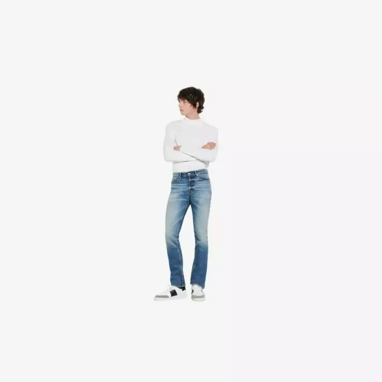 Quần Jeans Nam Slim Old Blue Vintage