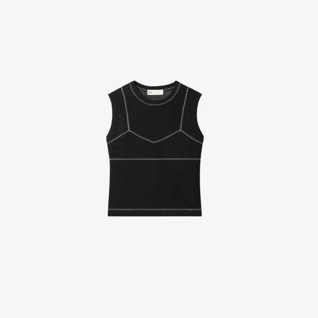 Áo lưới cotton phối nylon