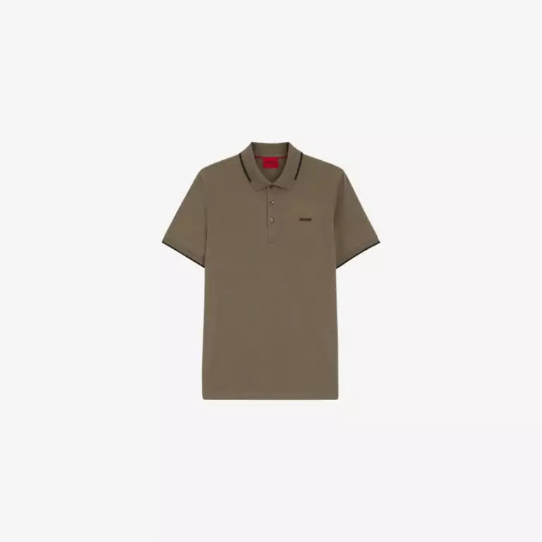 Áo polo cotton piqué slim fit