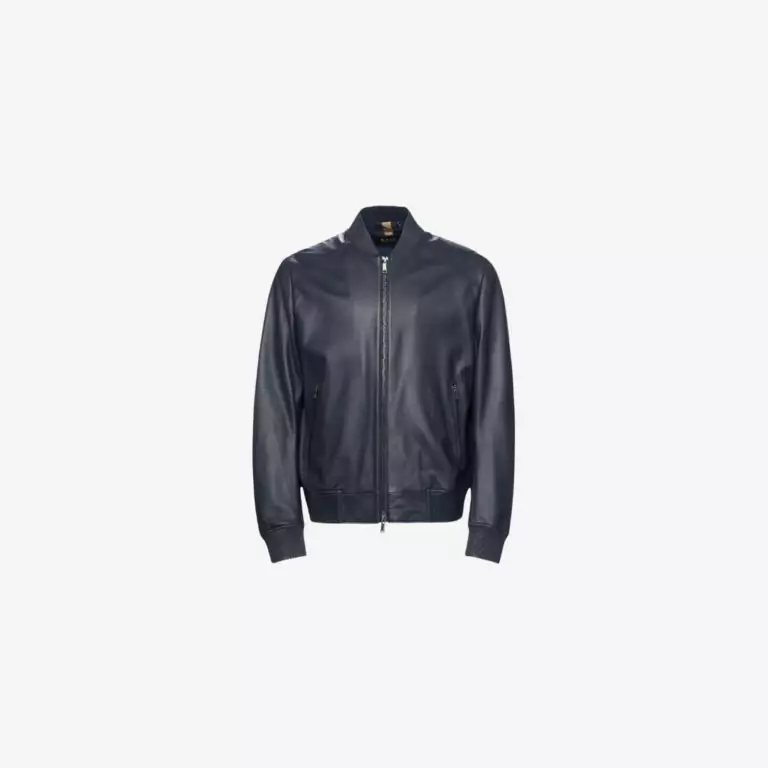 Áo khoác bomber làm từ da thật