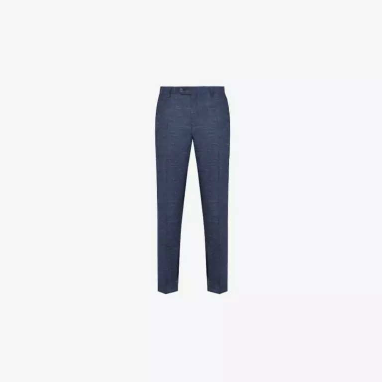 Quần âu dáng ôm slim fit vải len pha họa tiết