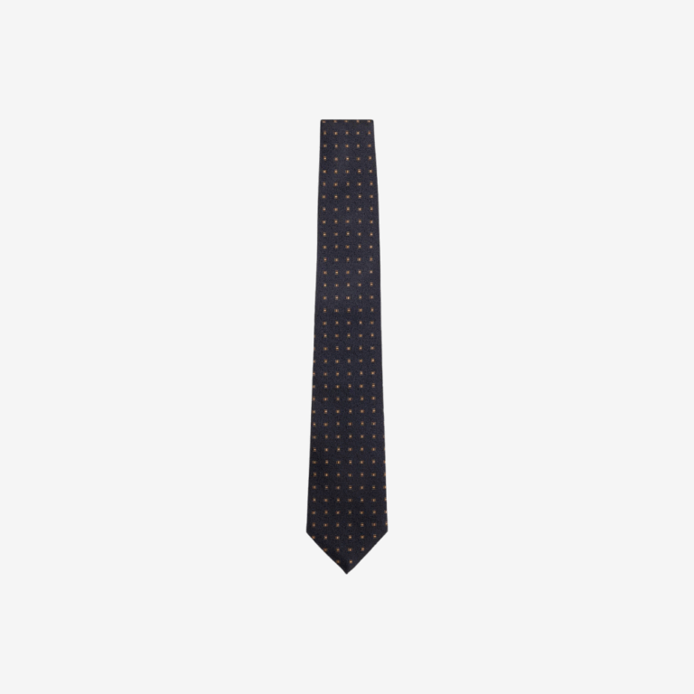 Cà vạt vải lụa jacquard Ý họa tiết