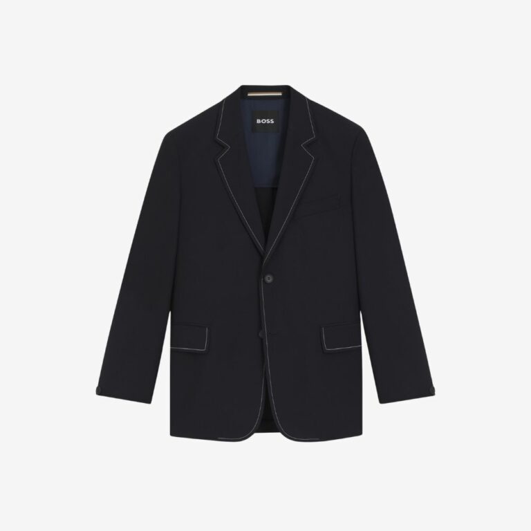 Áo jacket dáng relaxed-fit từ len virgin