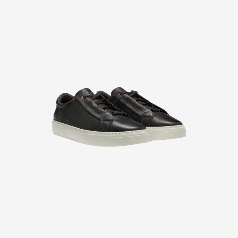 Giày sneakers da hạt Gary với dây buộc ẩn