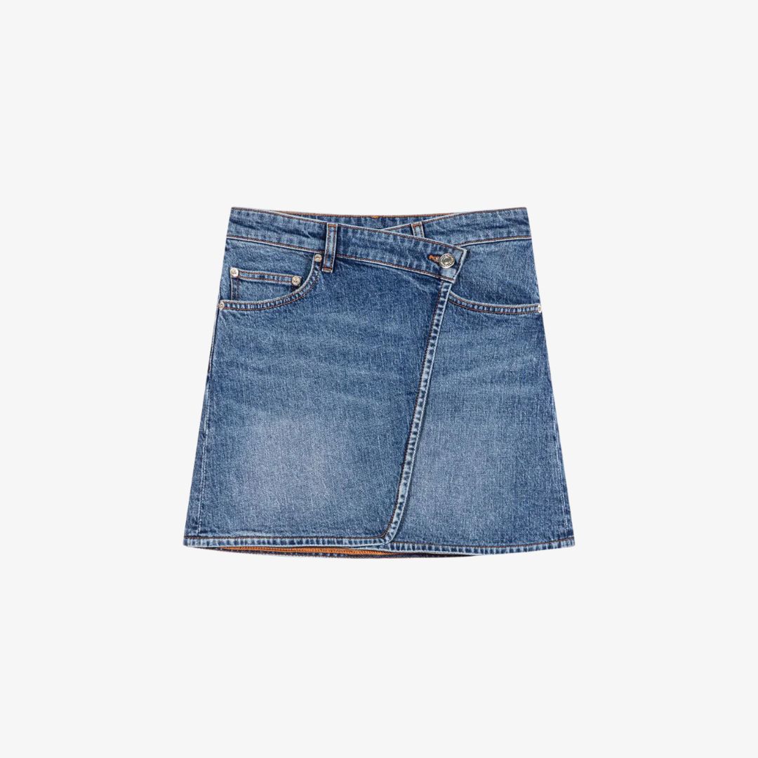 Annual Sale 2025 HCM 23 Chân váy denim cạp chéo