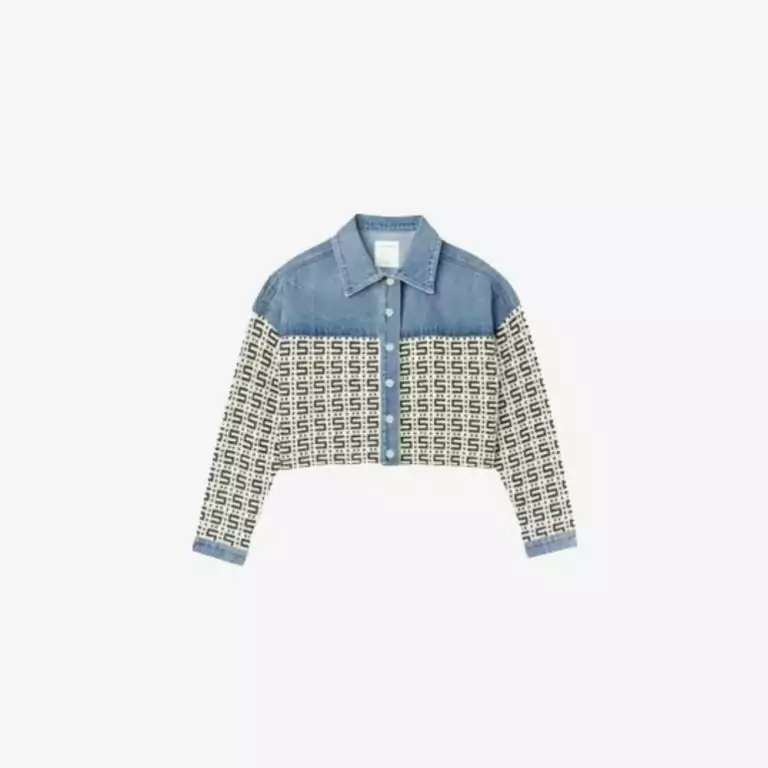 Áo khoác denim dáng crop