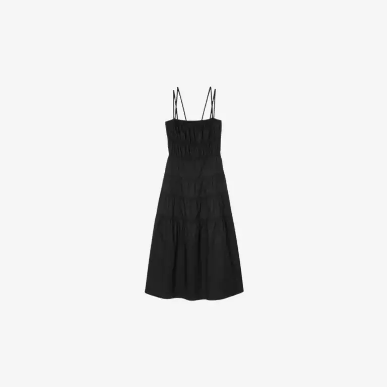 Đầm midi xếp nếp
