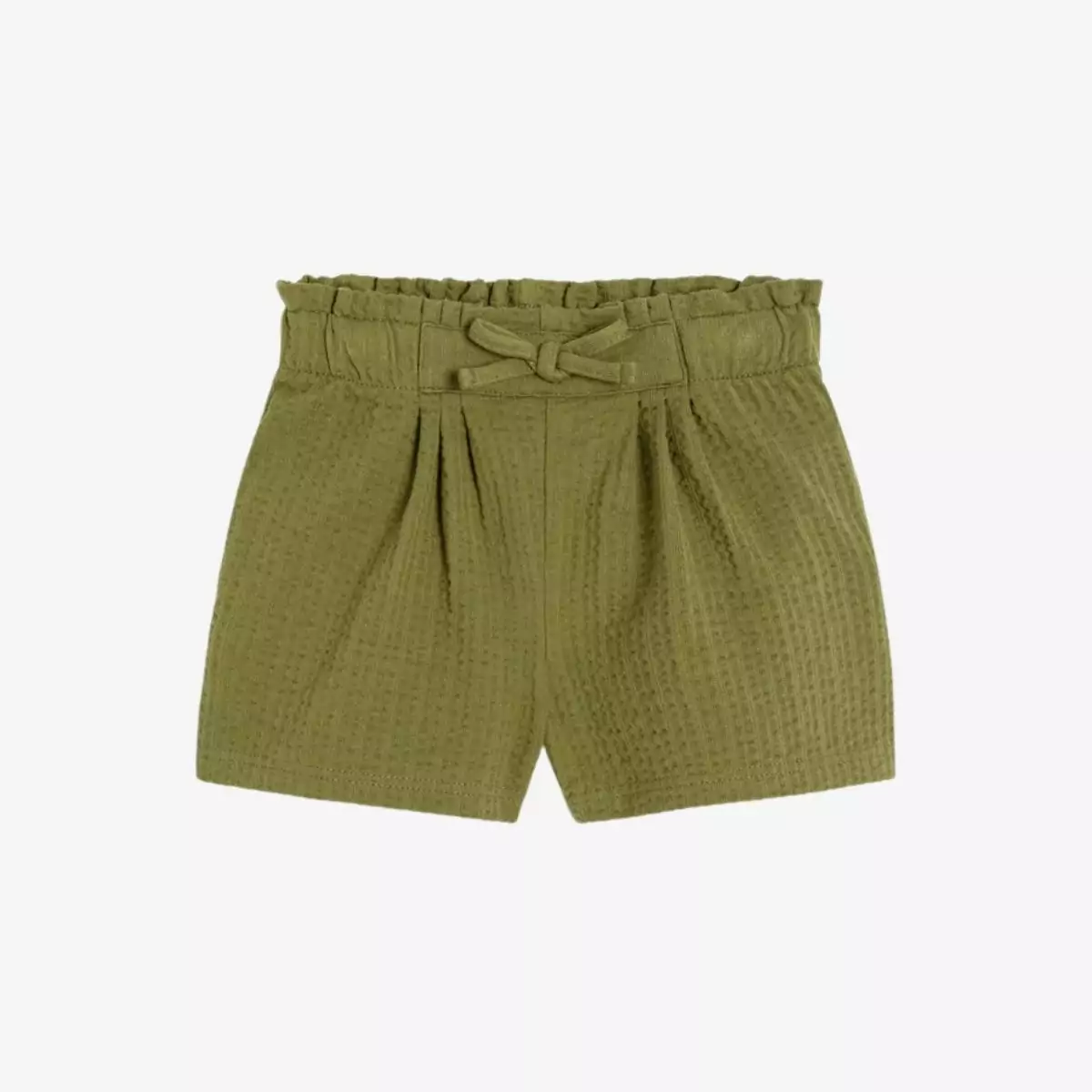 Quần short cotton xanh có họa tiết