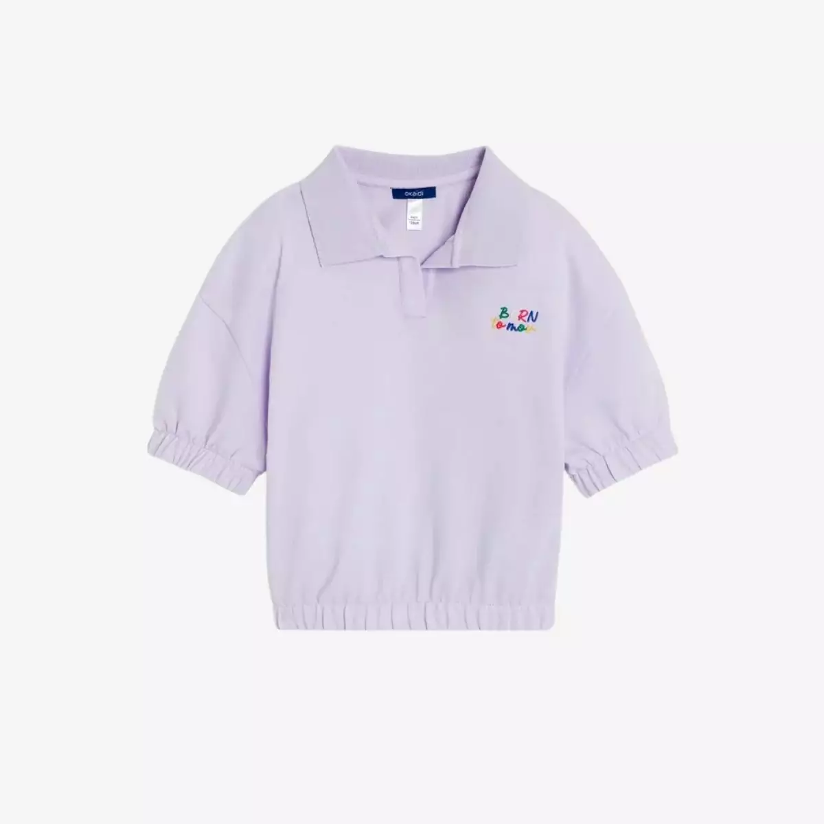 Áo polo nỉ tay lửng