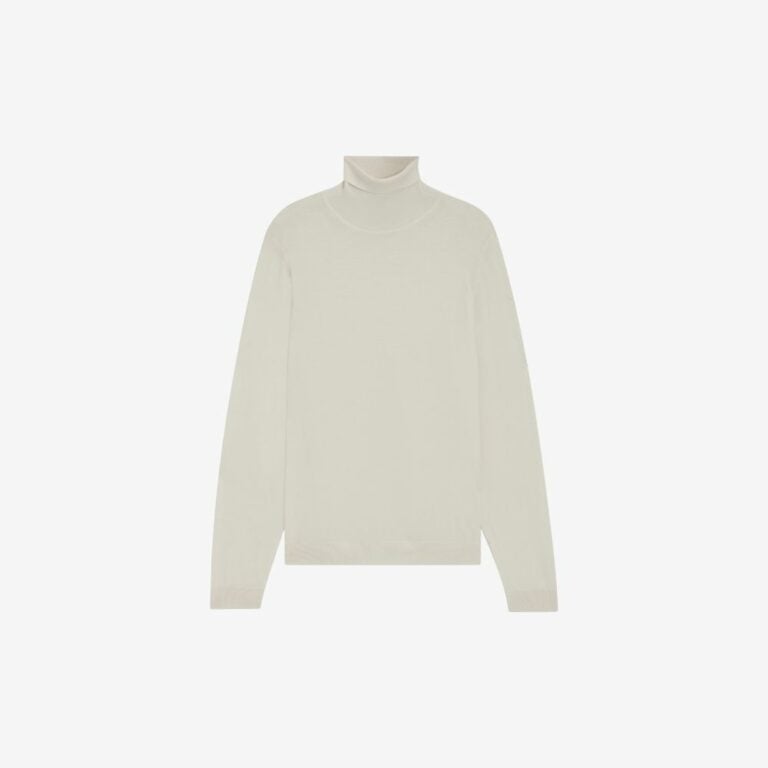 Áo len cổ lọ dáng regular-fit vải len merino