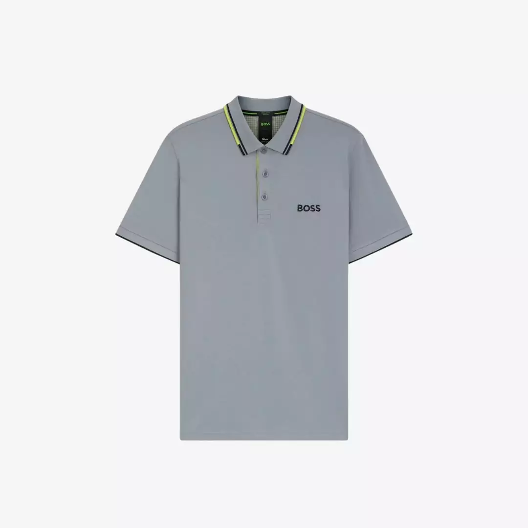 Áo polo chất liệu cotton-blend logo phối màu
