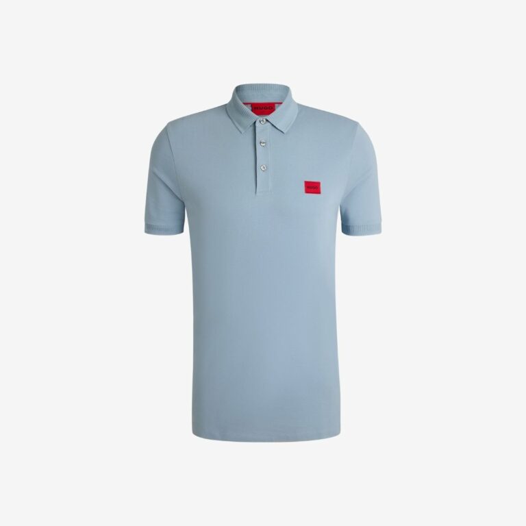 Áo polo slim-fit vải cotton piqué với logo