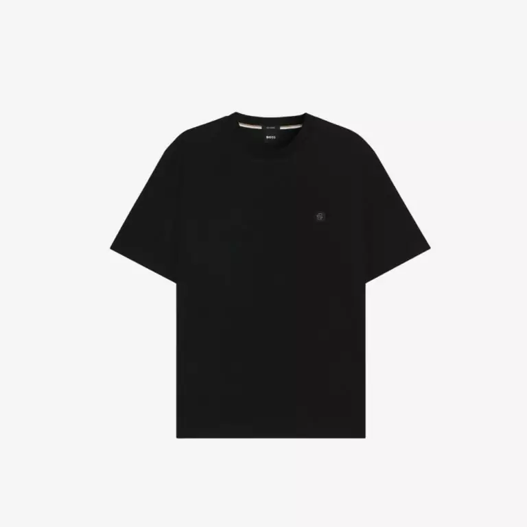 Áo thun cotton dáng regular-fit monogram Double B