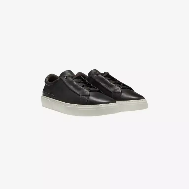 Giày sneakers da hạt Gary với dây buộc ẩn