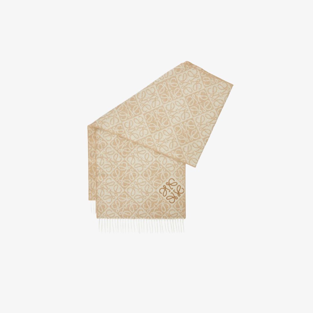 Chiến dịch LOEWE Thu Đông 2025 63 Khăn 38X180 Anagram Scarf