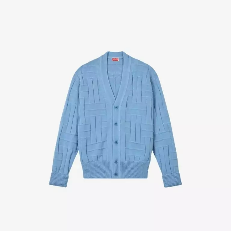 Áo cardigan cotton dệt KENZO Weave