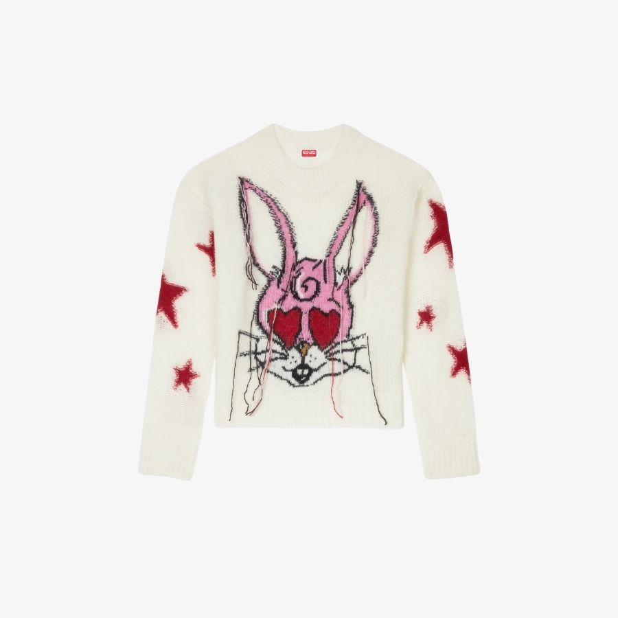 KENZO THU ĐÔNG 2025 4 Áo len xù chui đầu KENZO Cartoon