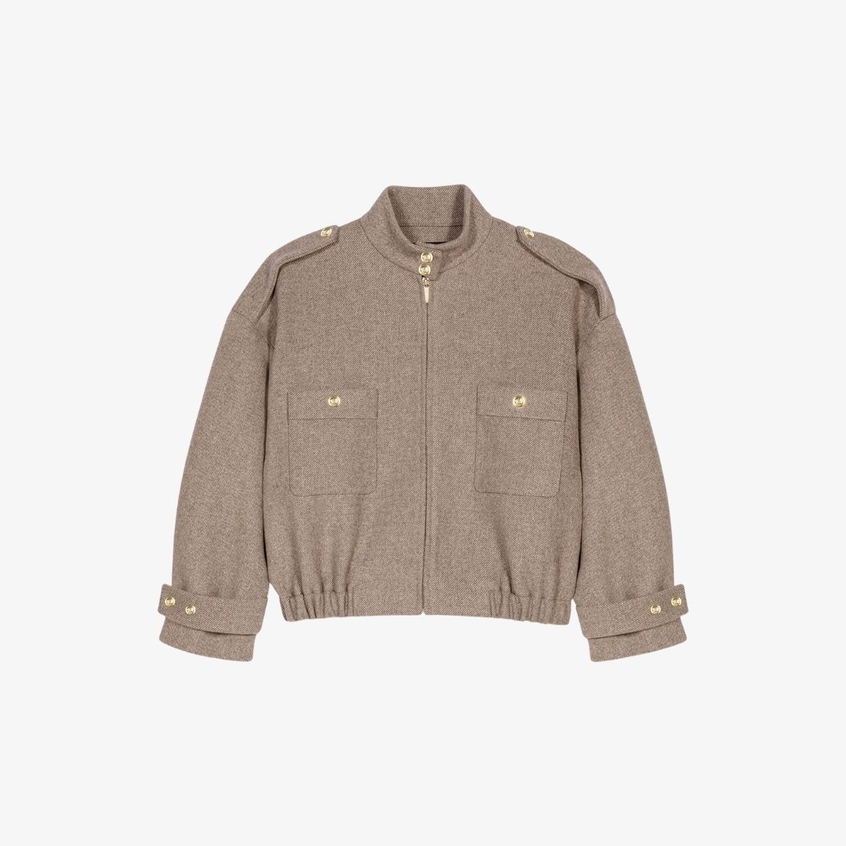 Áo khoác len hỗn hợp