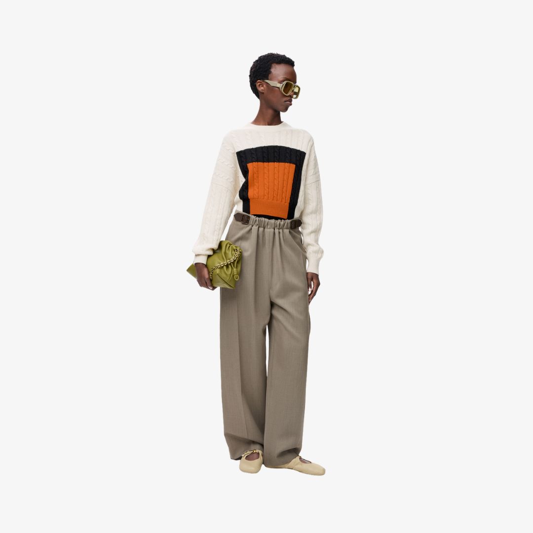 Chiến dịch LOEWE Thu Đông 2025 48 Quần Belted trousers