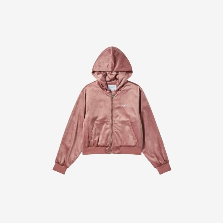 Áo hoodie kéo khóa nữ Velvet