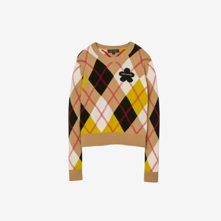 Áo Preppy Daisy Argyle Crewneck