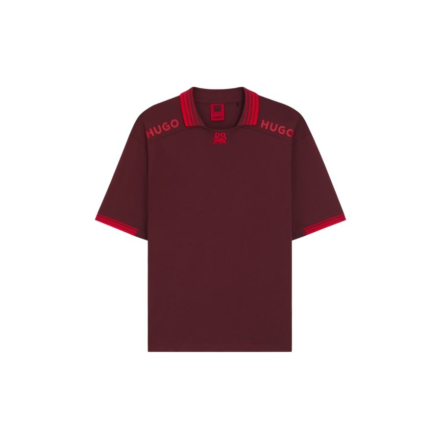 Áo Polo HUGO x RB viền phối màu