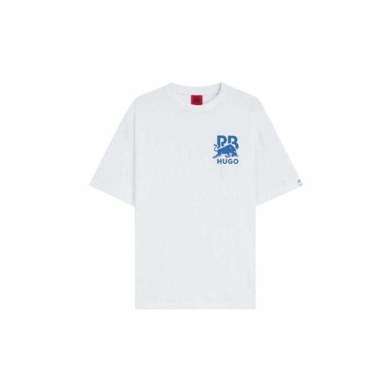 Áo thun cotton HUGO x RB họa tiết logo