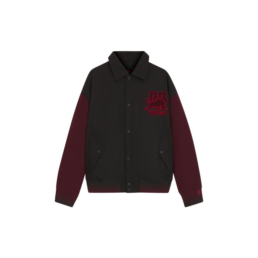 Áo khoác varsity HUGO x RB họa tiết