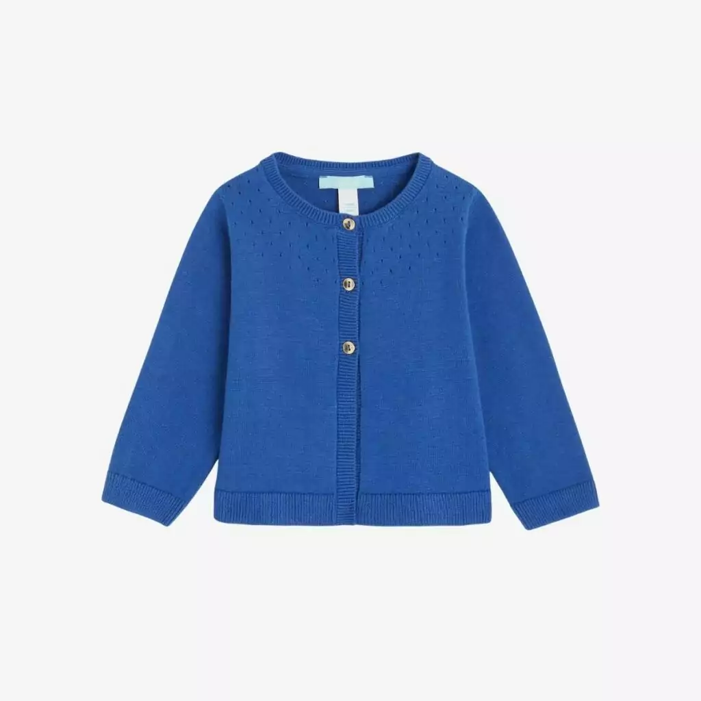 Cardigan đan và cài 3 nút