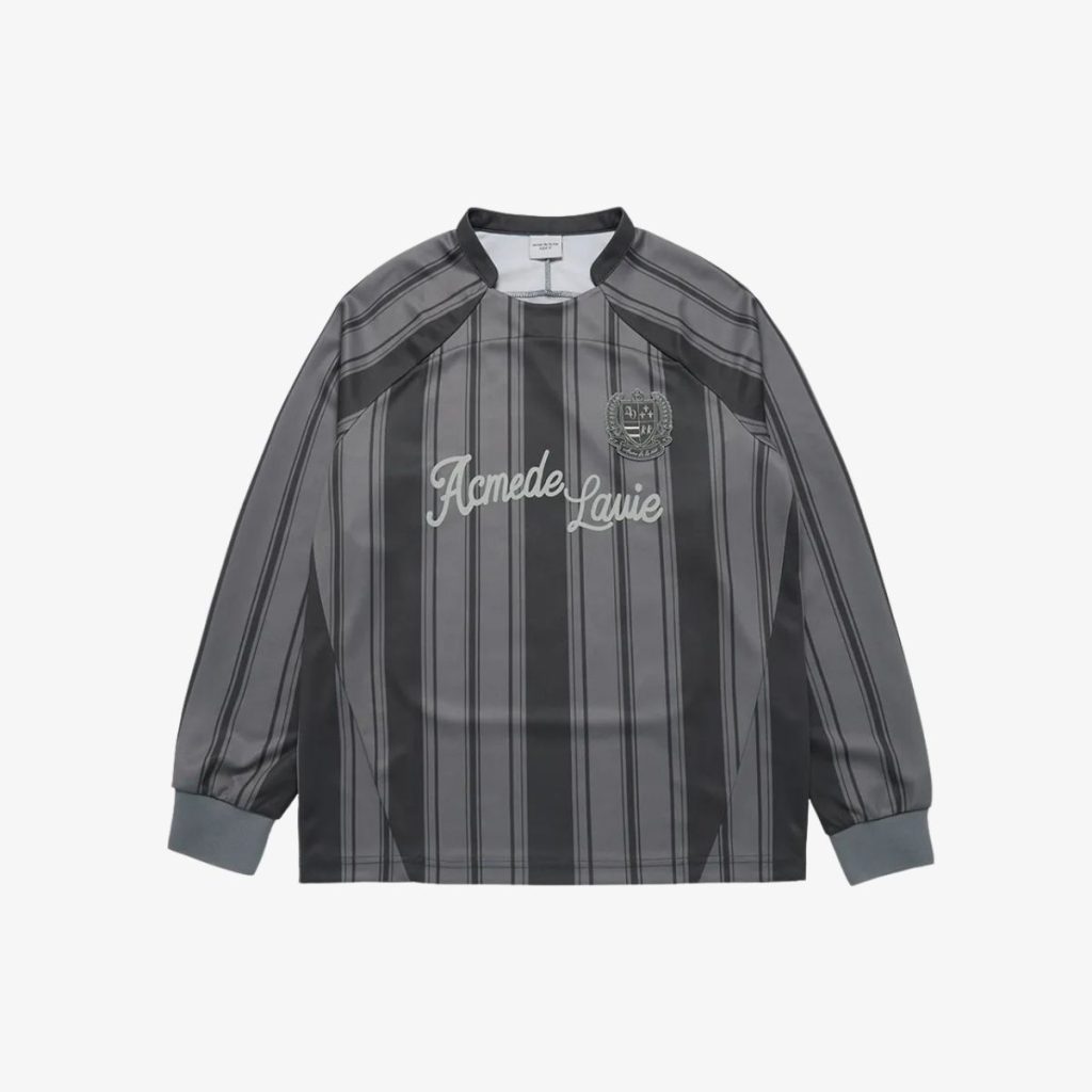 Áo thun tay dài stripe football jersey