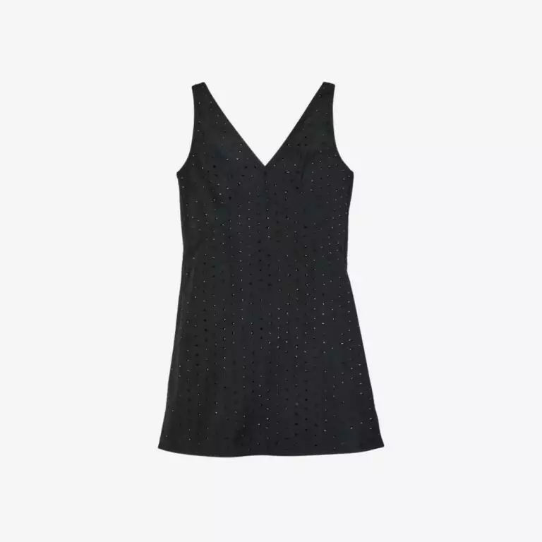 Đầm crystal cổ chữ V