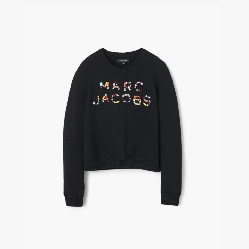 Áo len cổ tròn Gem Knit Logo